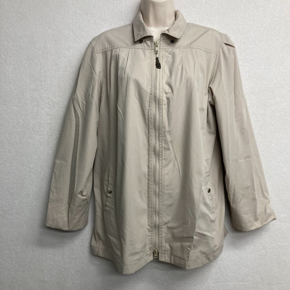 London Fog Ladies Jacket Light Weight Tan Size 10R